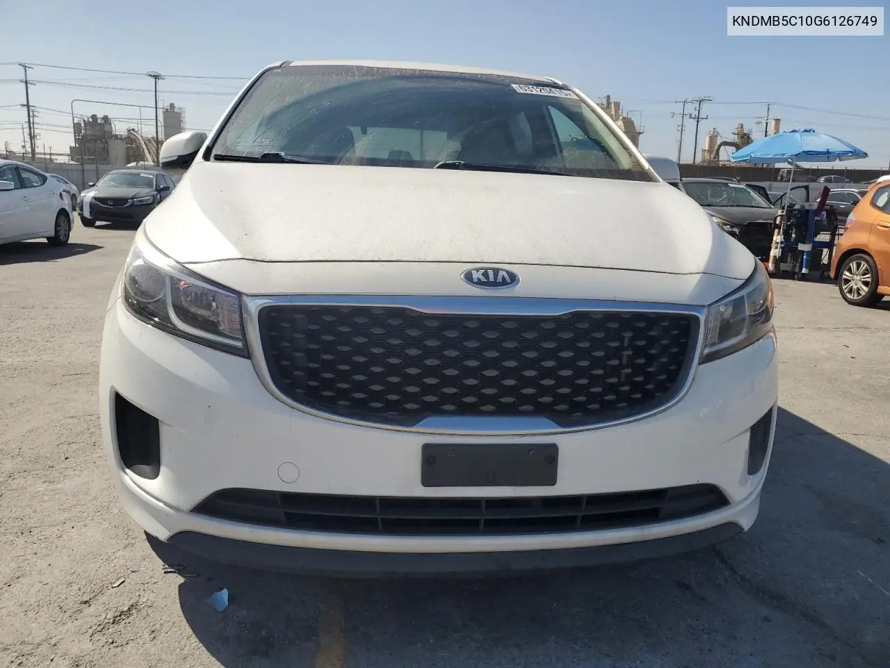 2016 Kia Sedona Lx VIN: KNDMB5C10G6126749 Lot: 63120415