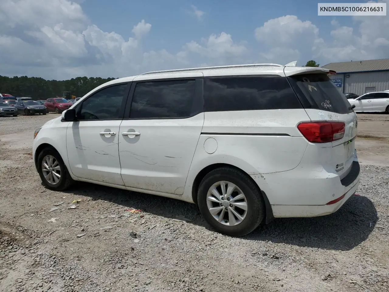 2016 Kia Sedona Lx VIN: KNDMB5C10G6216631 Lot: 63249365