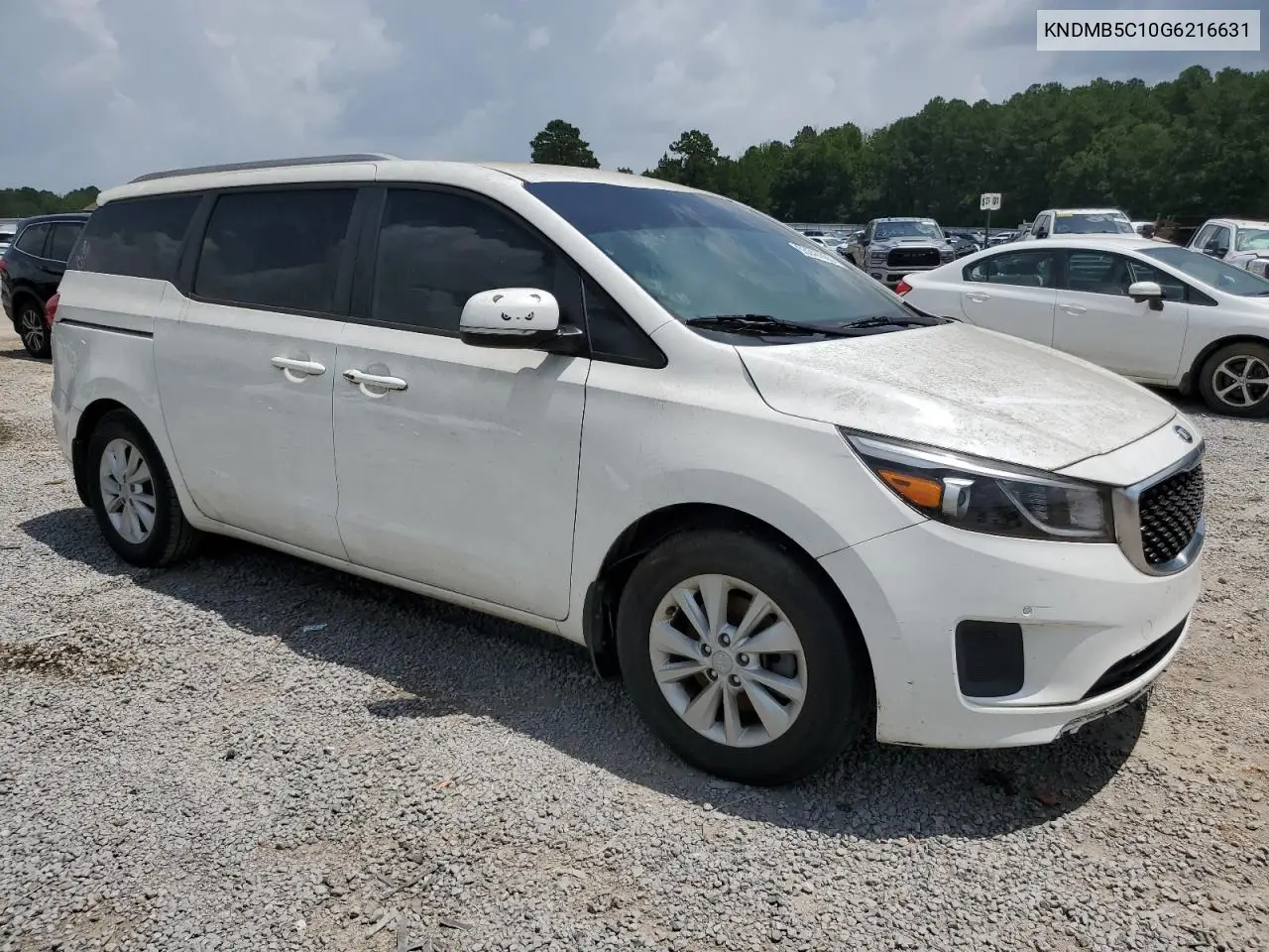 2016 Kia Sedona Lx VIN: KNDMB5C10G6216631 Lot: 63249365
