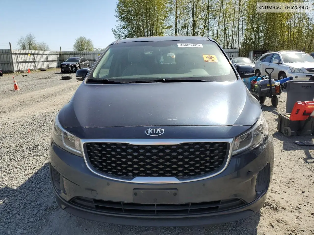 2017 Kia Sedona Lx VIN: KNDMB5C17H6254875 Lot: 45566945