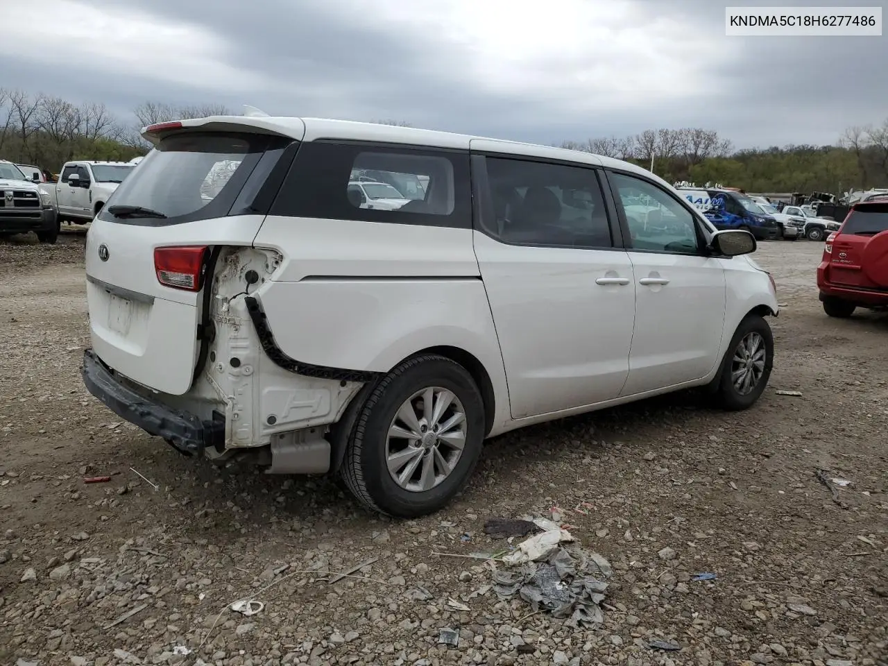 2017 Kia Sedona L VIN: KNDMA5C18H6277486 Lot: 51342805
