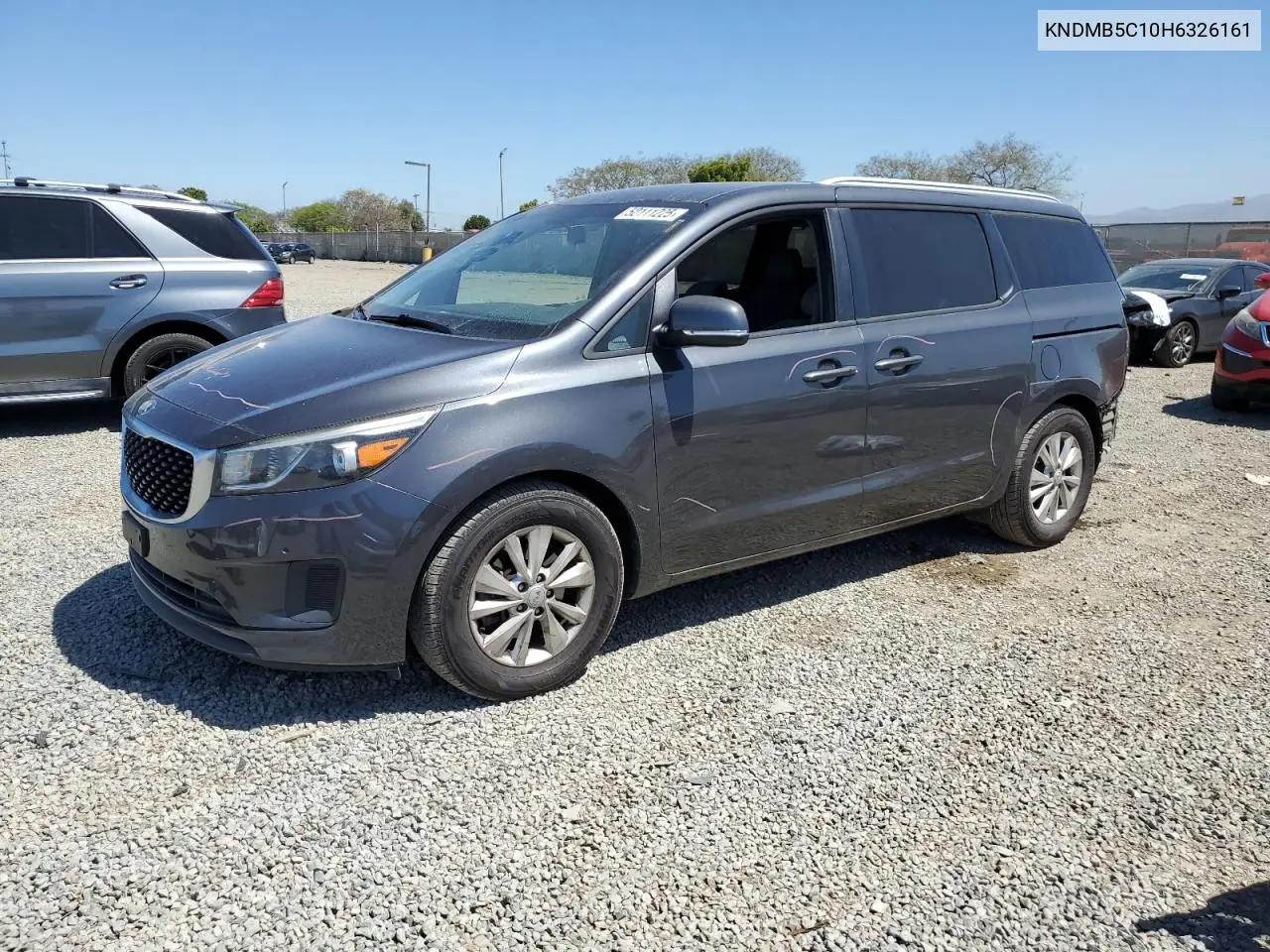 2017 Kia Sedona Lx VIN: KNDMB5C10H6326161 Lot: 52111225
