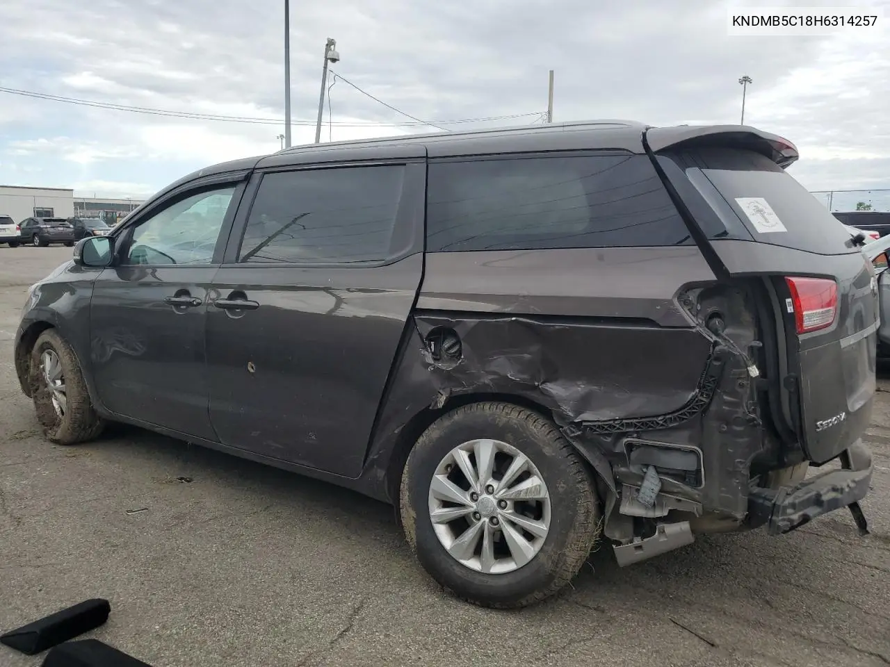 2017 Kia Sedona Lx VIN: KNDMB5C18H6314257 Lot: 56313805