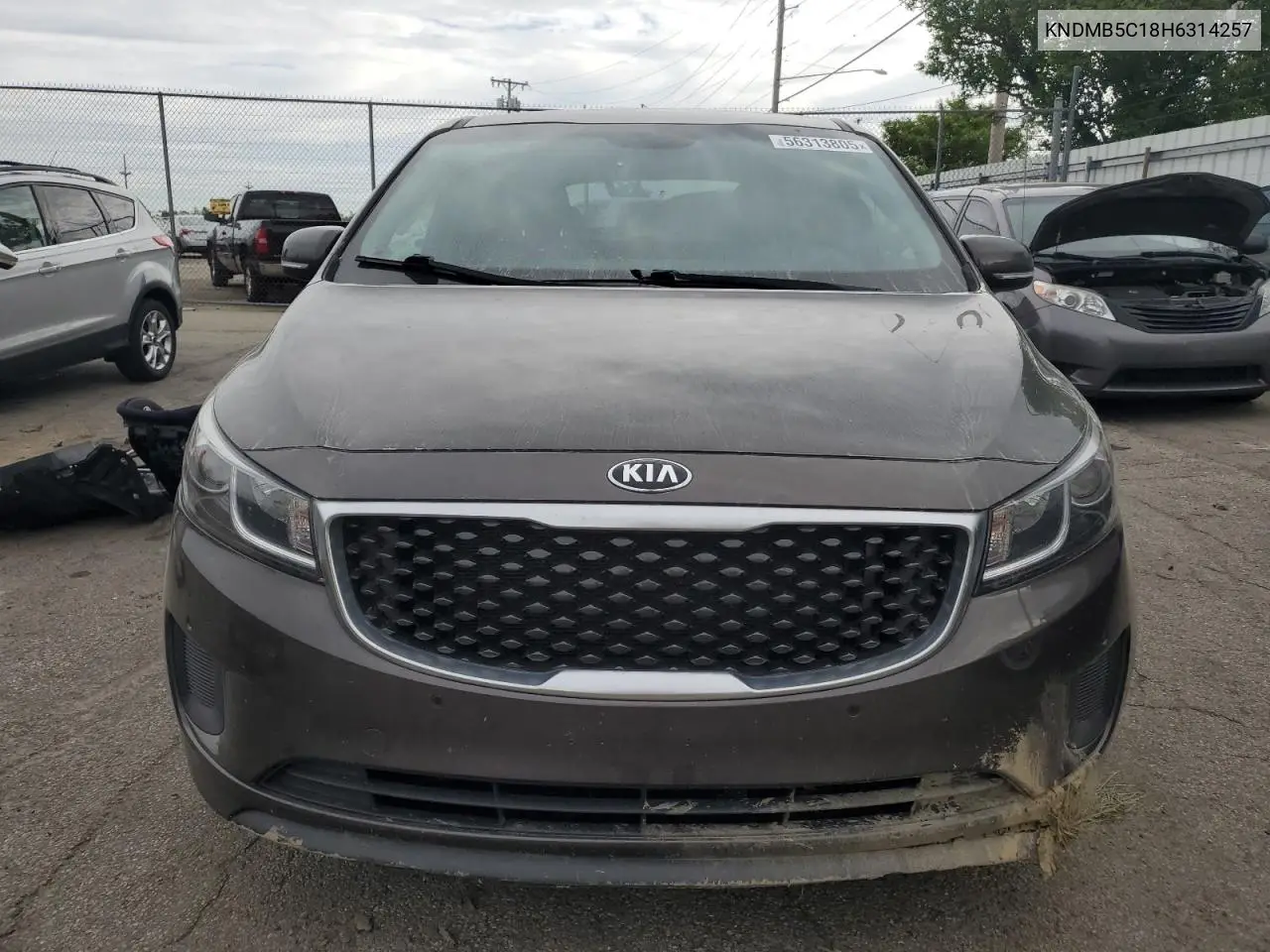 2017 Kia Sedona Lx VIN: KNDMB5C18H6314257 Lot: 56313805