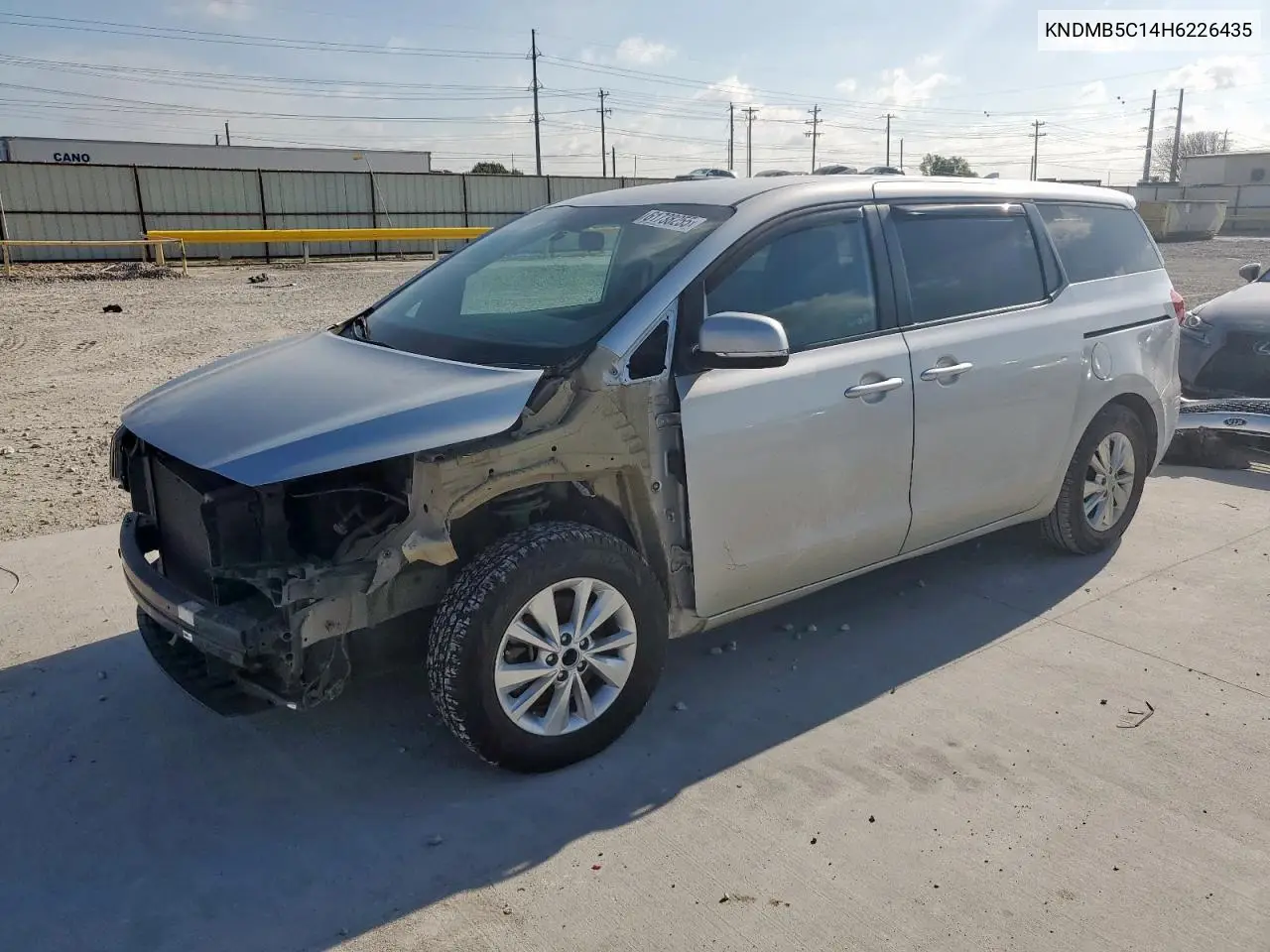 2017 Kia Sedona Lx VIN: KNDMB5C14H6226435 Lot: 61738255