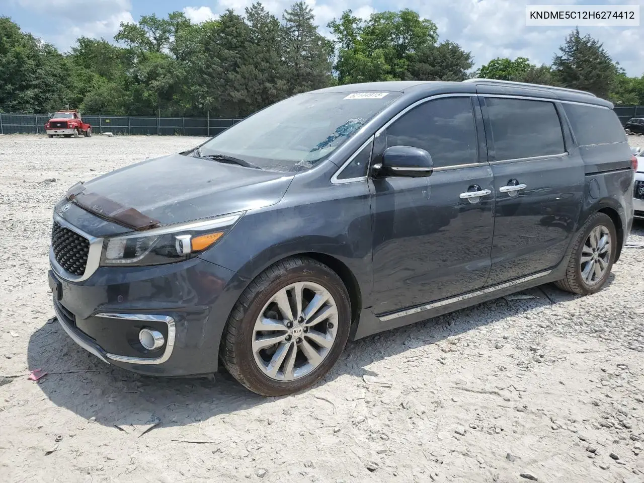 2017 Kia Sedona Sxl VIN: KNDME5C12H6274412 Lot: 62144915