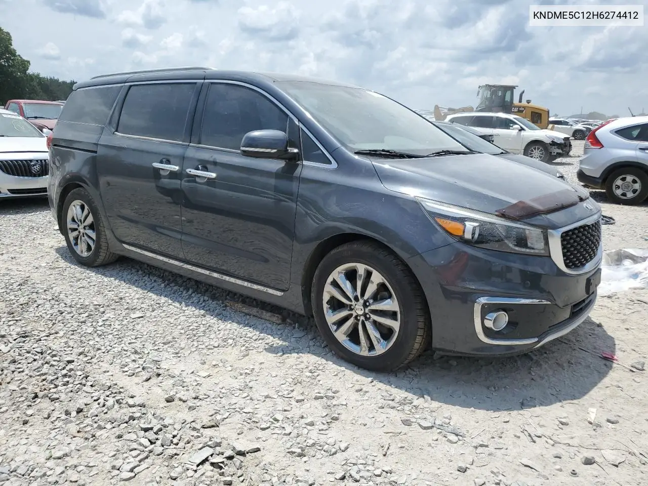 2017 Kia Sedona Sxl VIN: KNDME5C12H6274412 Lot: 62144915