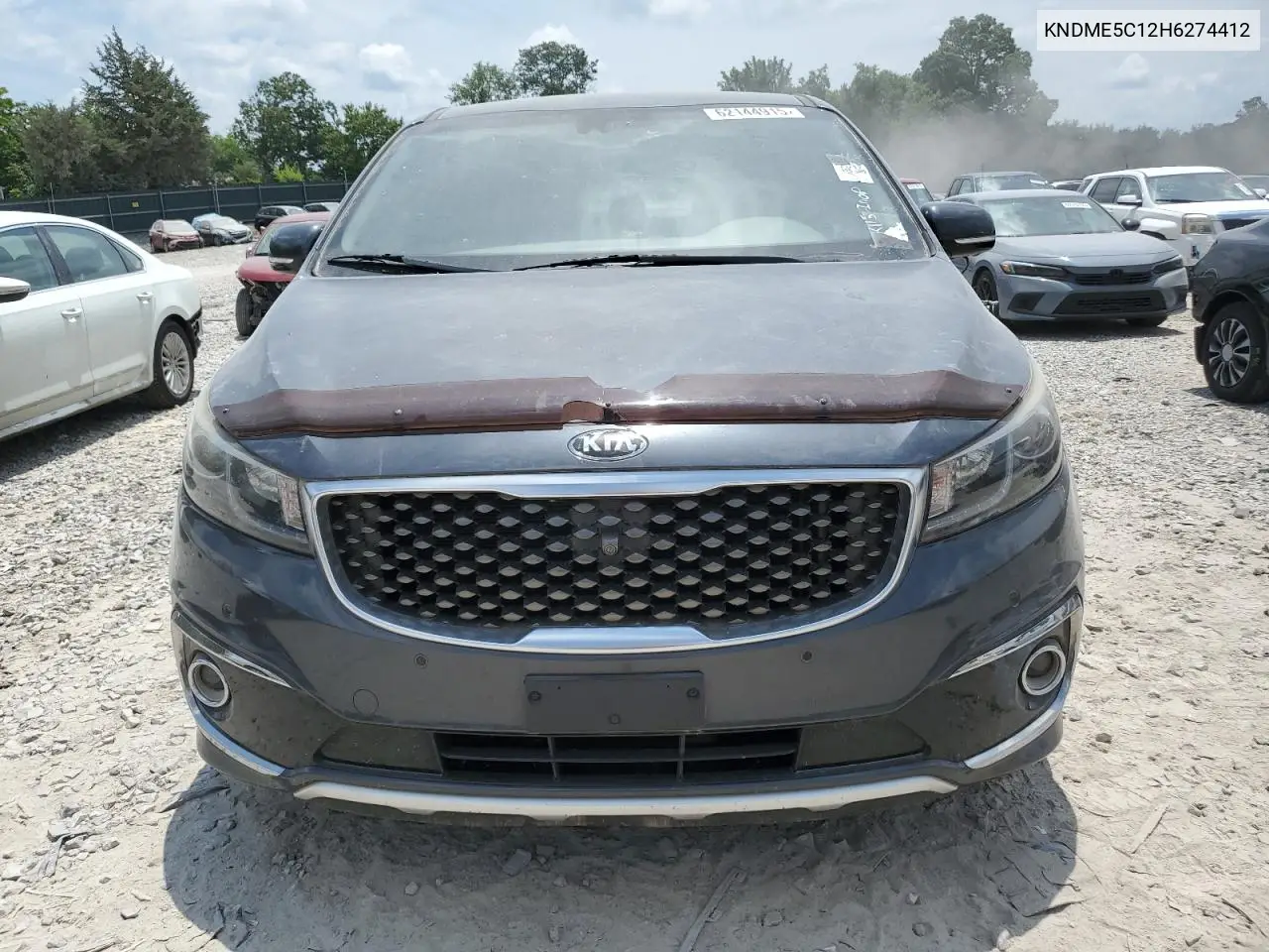 2017 Kia Sedona Sxl VIN: KNDME5C12H6274412 Lot: 62144915