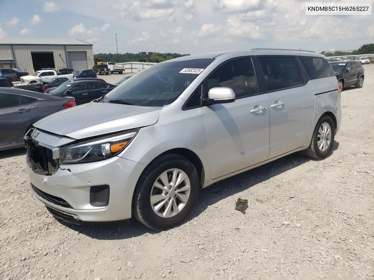 2017 Kia Sedona Lx VIN: KNDMB5C15H6265227 Lot: 62682325