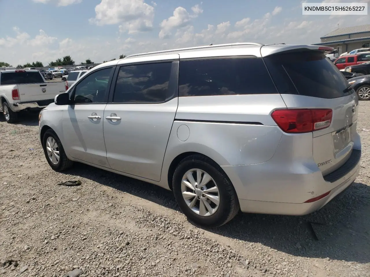 2017 Kia Sedona Lx VIN: KNDMB5C15H6265227 Lot: 62682325