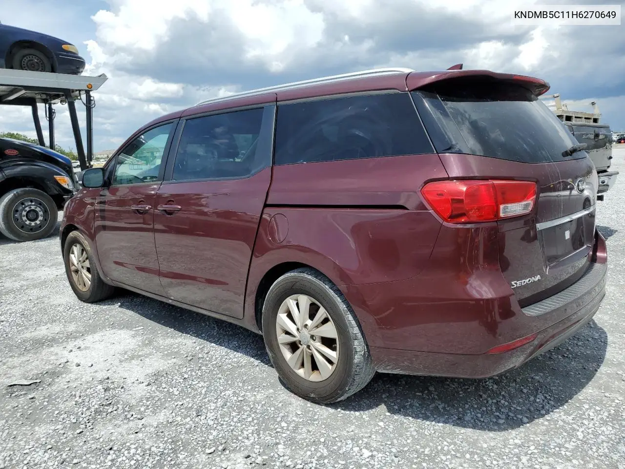2017 Kia Sedona Lx VIN: KNDMB5C11H6270649 Lot: 62968525
