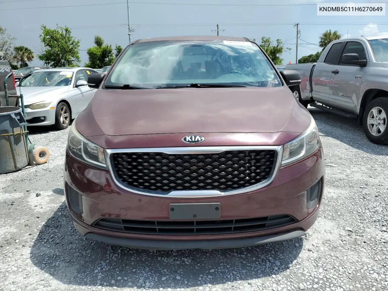 2017 Kia Sedona Lx VIN: KNDMB5C11H6270649 Lot: 62968525