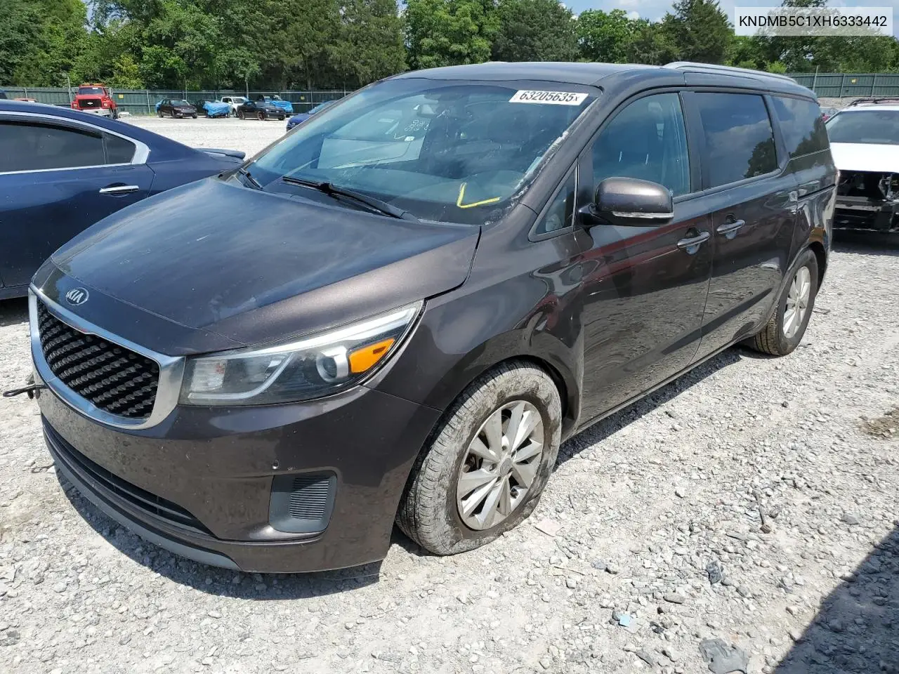 2017 Kia Sedona Lx VIN: KNDMB5C1XH6333442 Lot: 63205635