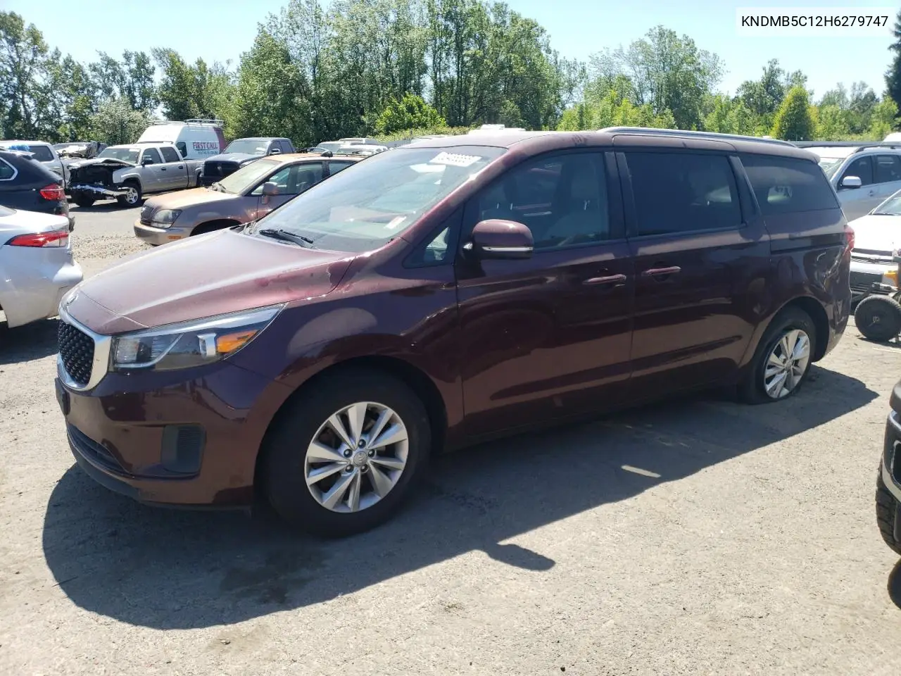 2017 Kia Sedona Lx VIN: KNDMB5C12H6279747 Lot: 63458565