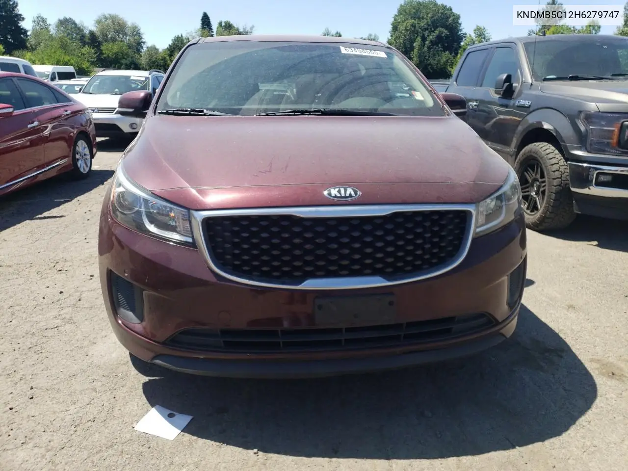 2017 Kia Sedona Lx VIN: KNDMB5C12H6279747 Lot: 63458565