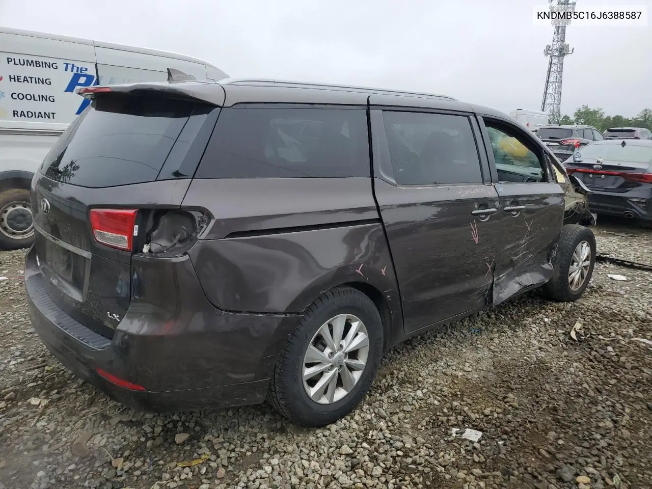 2018 Kia Sedona Lx VIN: KNDMB5C16J6388587 Lot: 59209605