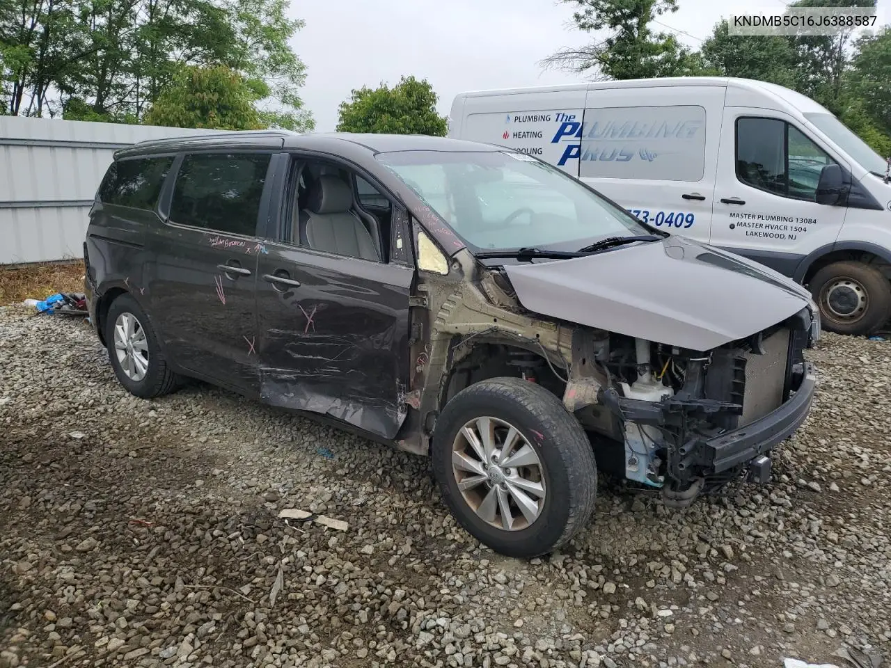 2018 Kia Sedona Lx VIN: KNDMB5C16J6388587 Lot: 59209605
