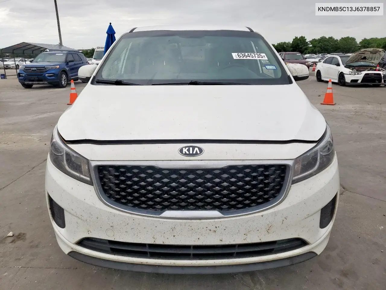 2018 Kia Sedona Lx VIN: KNDMB5C13J6378857 Lot: 63645735