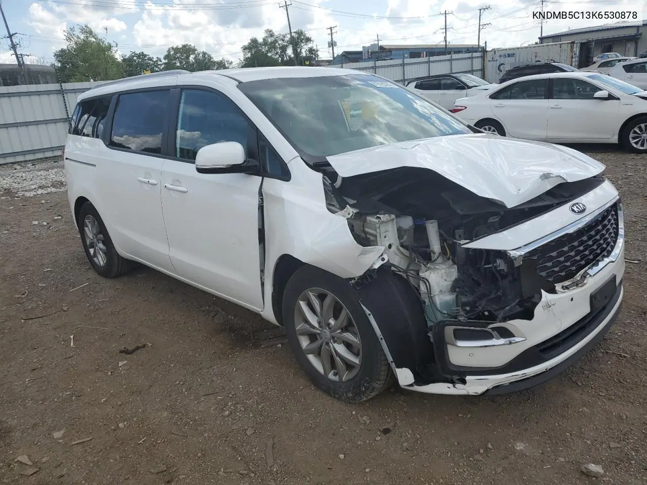 2019 Kia Sedona Lx VIN: KNDMB5C13K6530878 Lot: 61878325