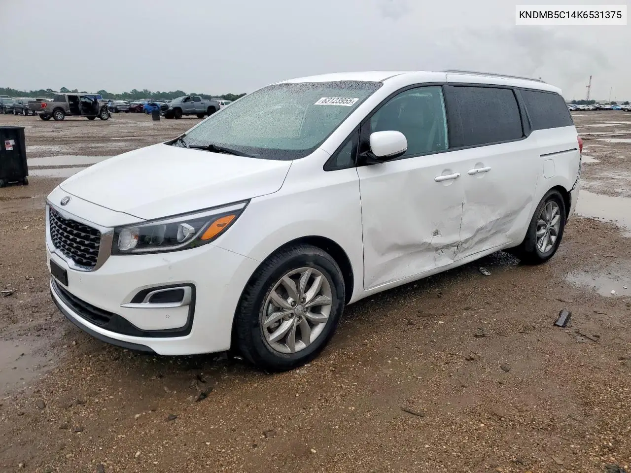 2019 Kia Sedona Lx VIN: KNDMB5C14K6531375 Lot: 63123955