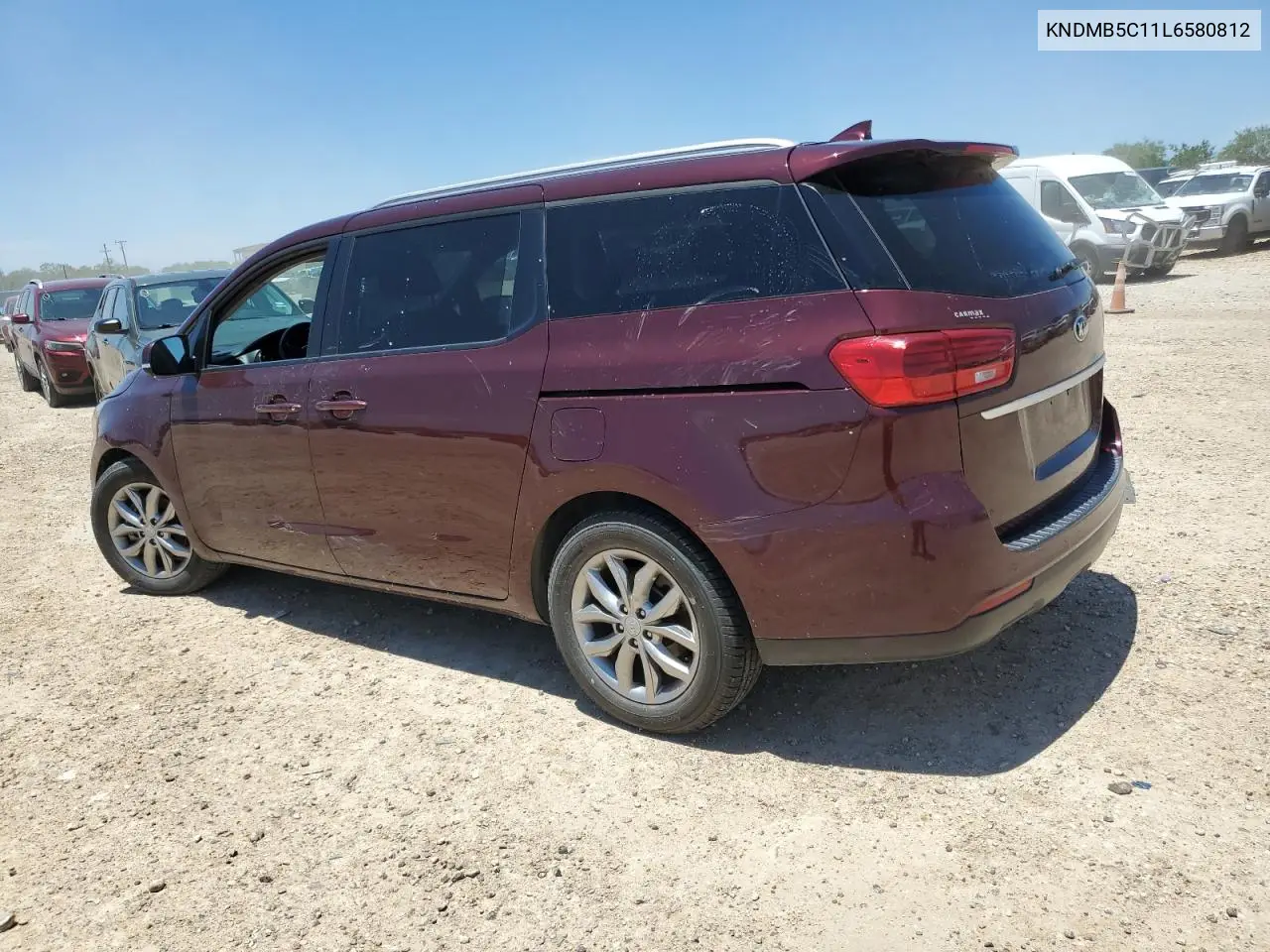2020 Kia Sedona Lx VIN: KNDMB5C11L6580812 Lot: 56184825