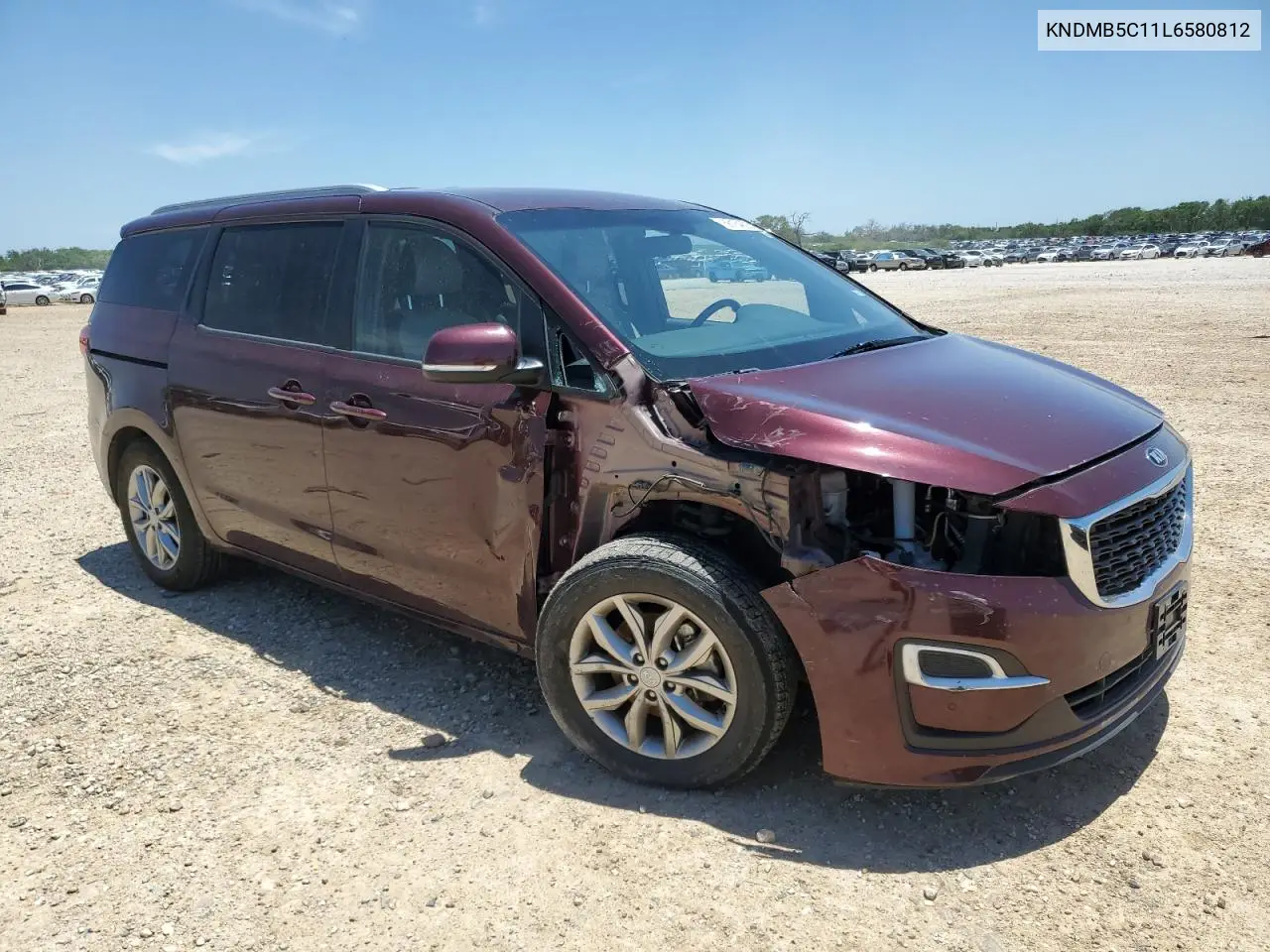 2020 Kia Sedona Lx VIN: KNDMB5C11L6580812 Lot: 56184825