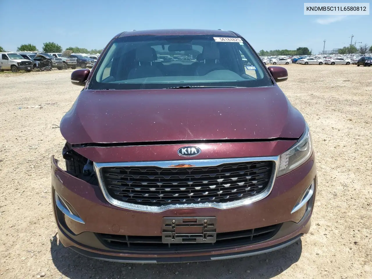 2020 Kia Sedona Lx VIN: KNDMB5C11L6580812 Lot: 56184825