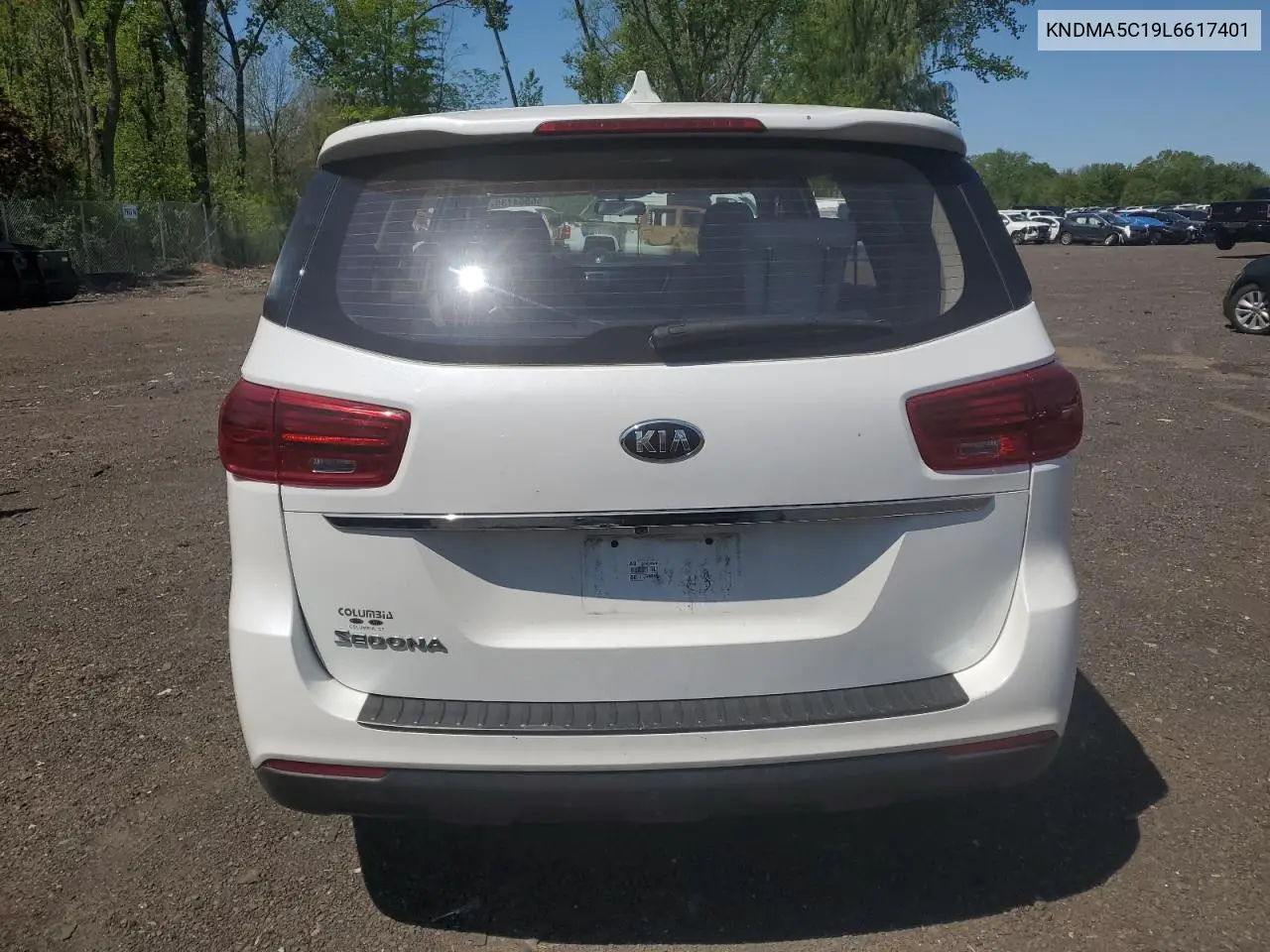 2020 Kia Sedona L VIN: KNDMA5C19L6617401 Lot: 56564135