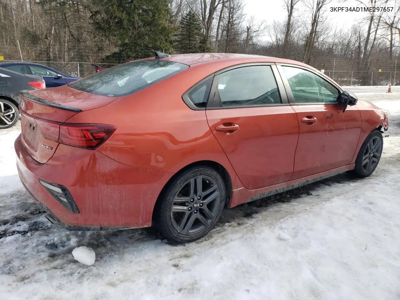 2021 Kia Forte Gt Line VIN: 3KPF34AD1ME297657 Lot: 43186045