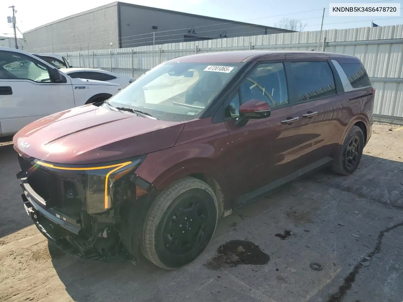 2025 Kia Carnival Lx VIN: KNDNB5K34S6478720 Lot: 47201065