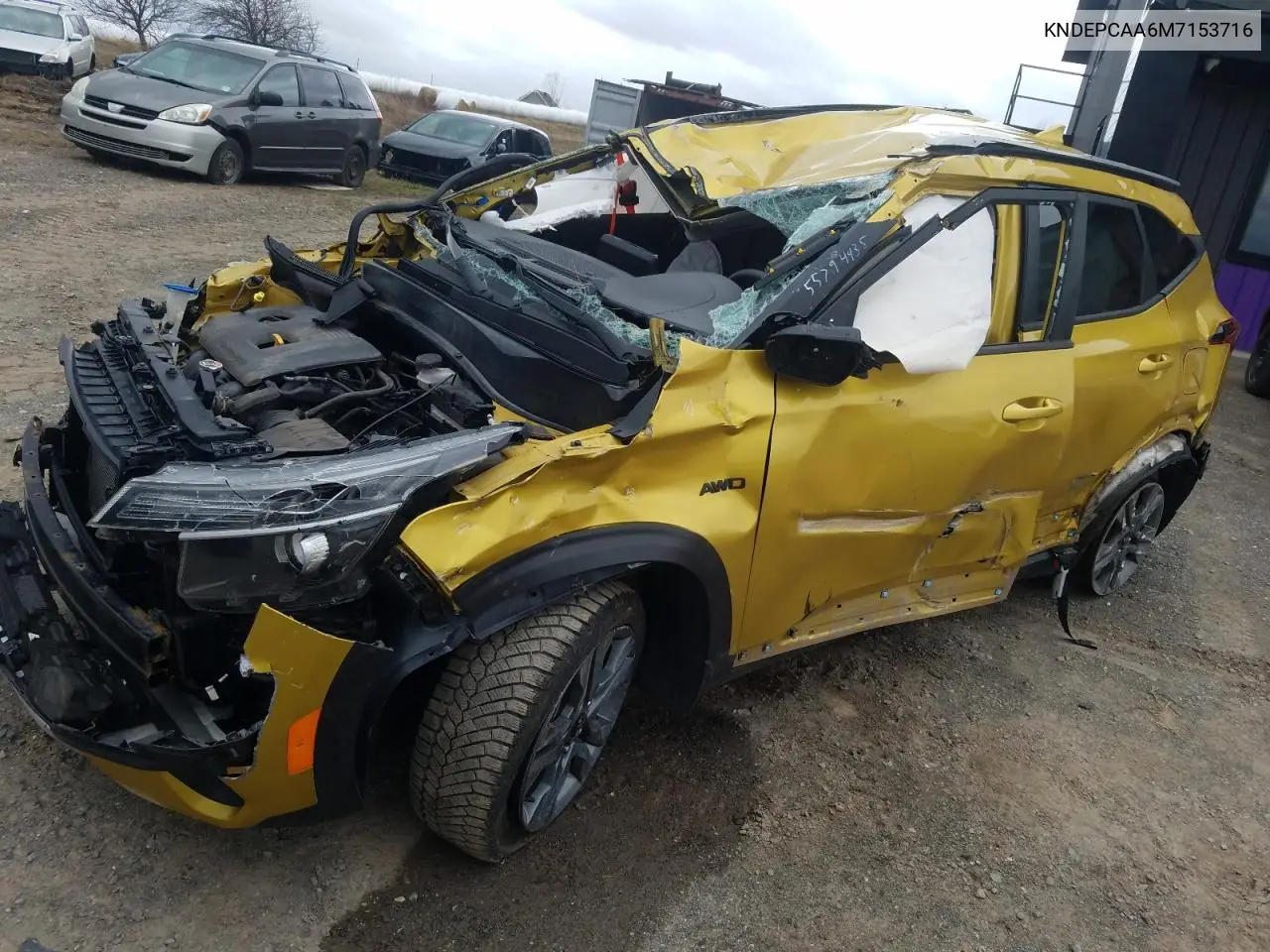 2021 Kia Seltos Lx VIN: KNDEPCAA6M7153716 Lot: 55794435