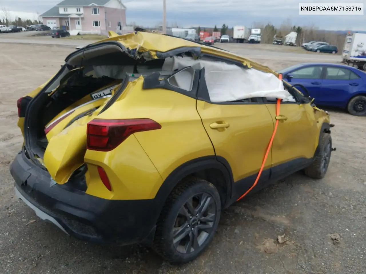 2021 Kia Seltos Lx VIN: KNDEPCAA6M7153716 Lot: 55794435