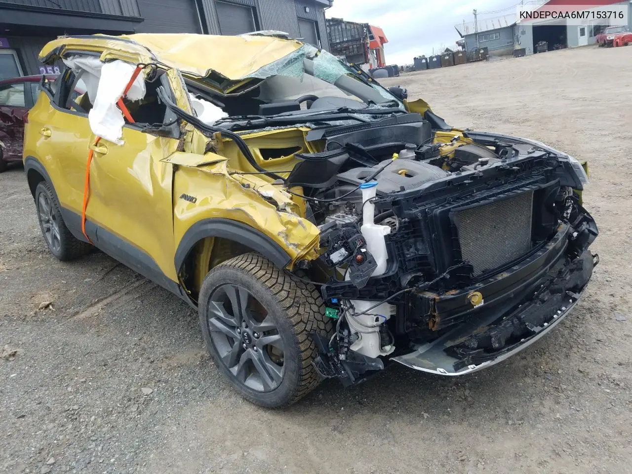 2021 Kia Seltos Lx VIN: KNDEPCAA6M7153716 Lot: 55794435