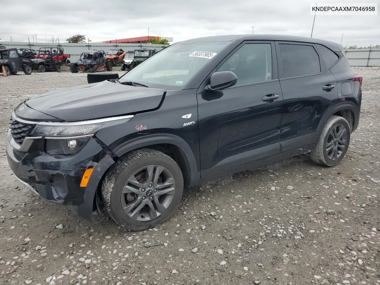 2021 Kia Seltos Lx VIN: KNDEPCAAXM7046958 Lot: 56337985