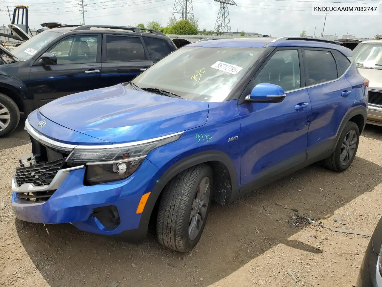 2021 Kia Seltos S VIN: KNDEUCAA0M7082747 Lot: 56712795