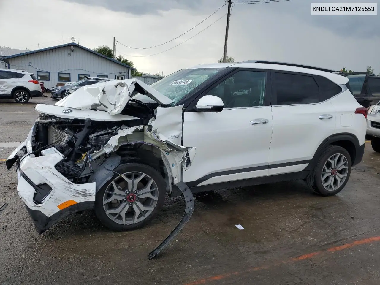 2021 Kia Seltos Sx VIN: KNDETCA21M7125553 Lot: 56988045