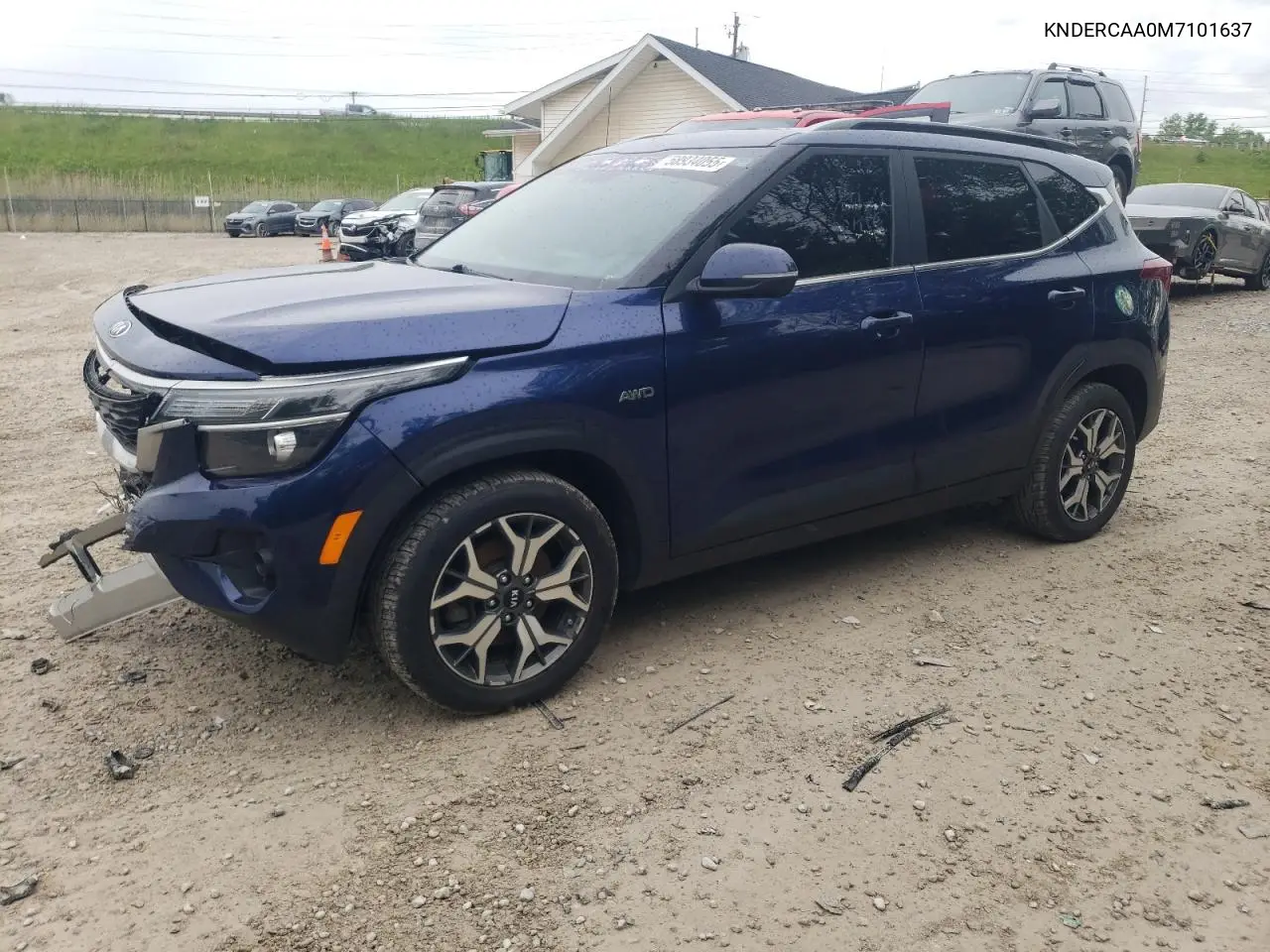 2021 Kia Seltos Ex VIN: KNDERCAA0M7101637 Lot: 58934055