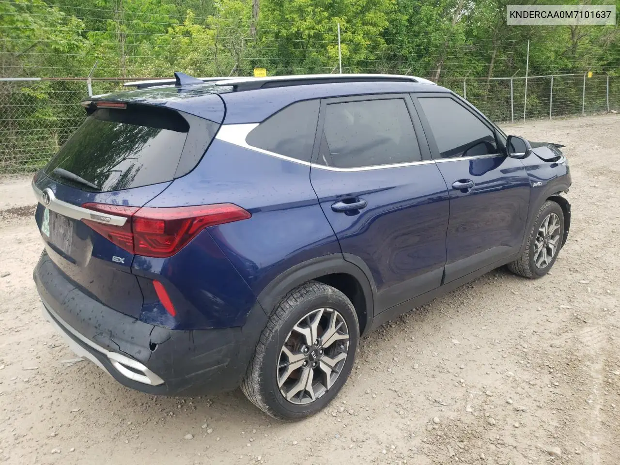 2021 Kia Seltos Ex VIN: KNDERCAA0M7101637 Lot: 58934055