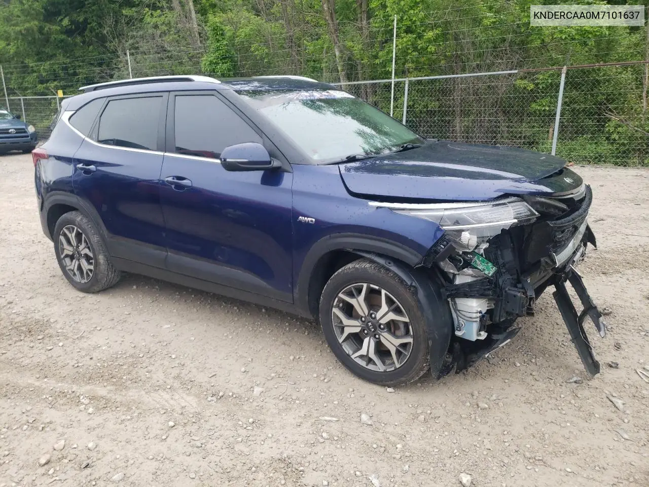 2021 Kia Seltos Ex VIN: KNDERCAA0M7101637 Lot: 58934055