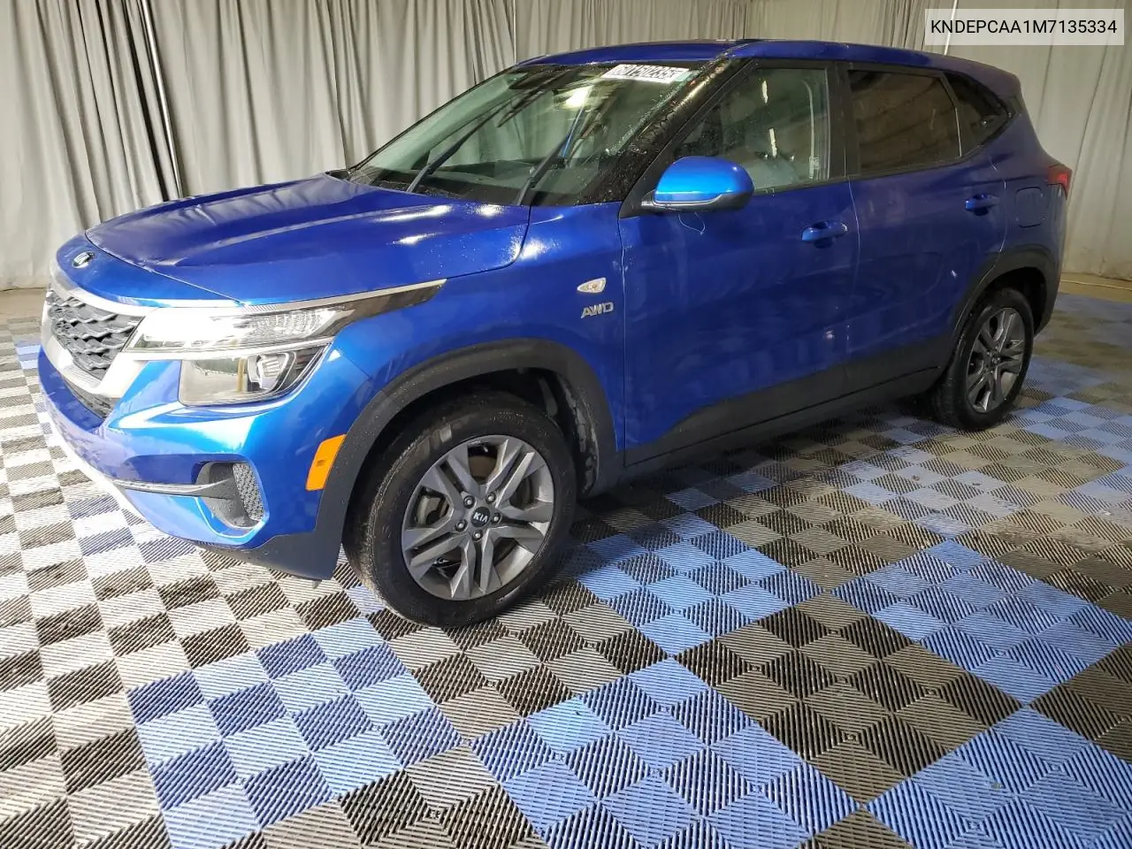2021 Kia Seltos Lx VIN: KNDEPCAA1M7135334 Lot: 60150235