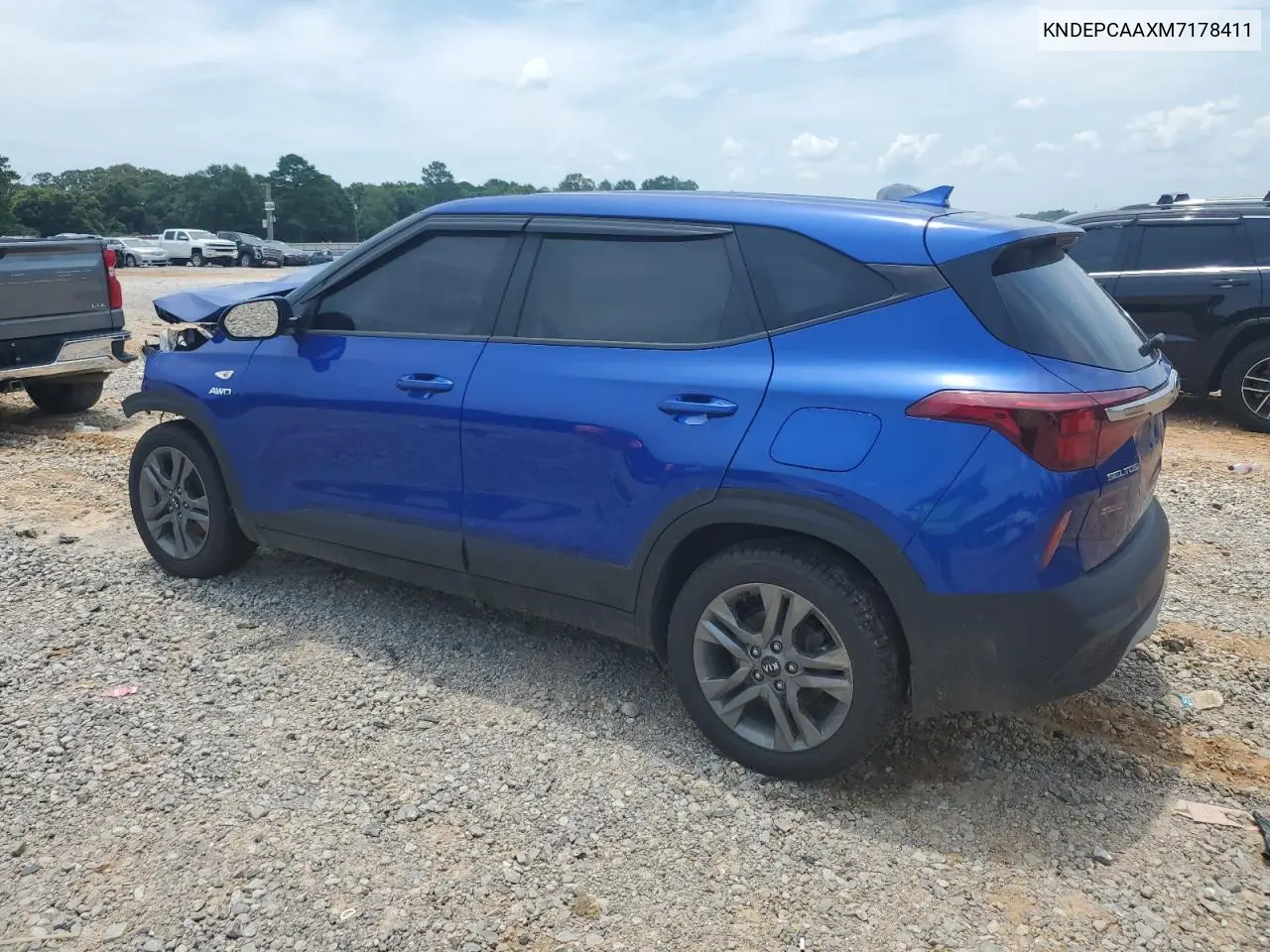 2021 Kia Seltos Lx VIN: KNDEPCAAXM7178411 Lot: 62413395