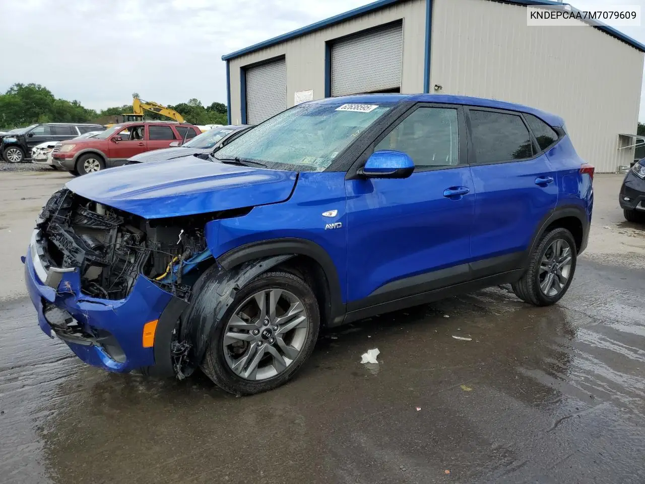 2021 Kia Seltos Lx VIN: KNDEPCAA7M7079609 Lot: 62638595