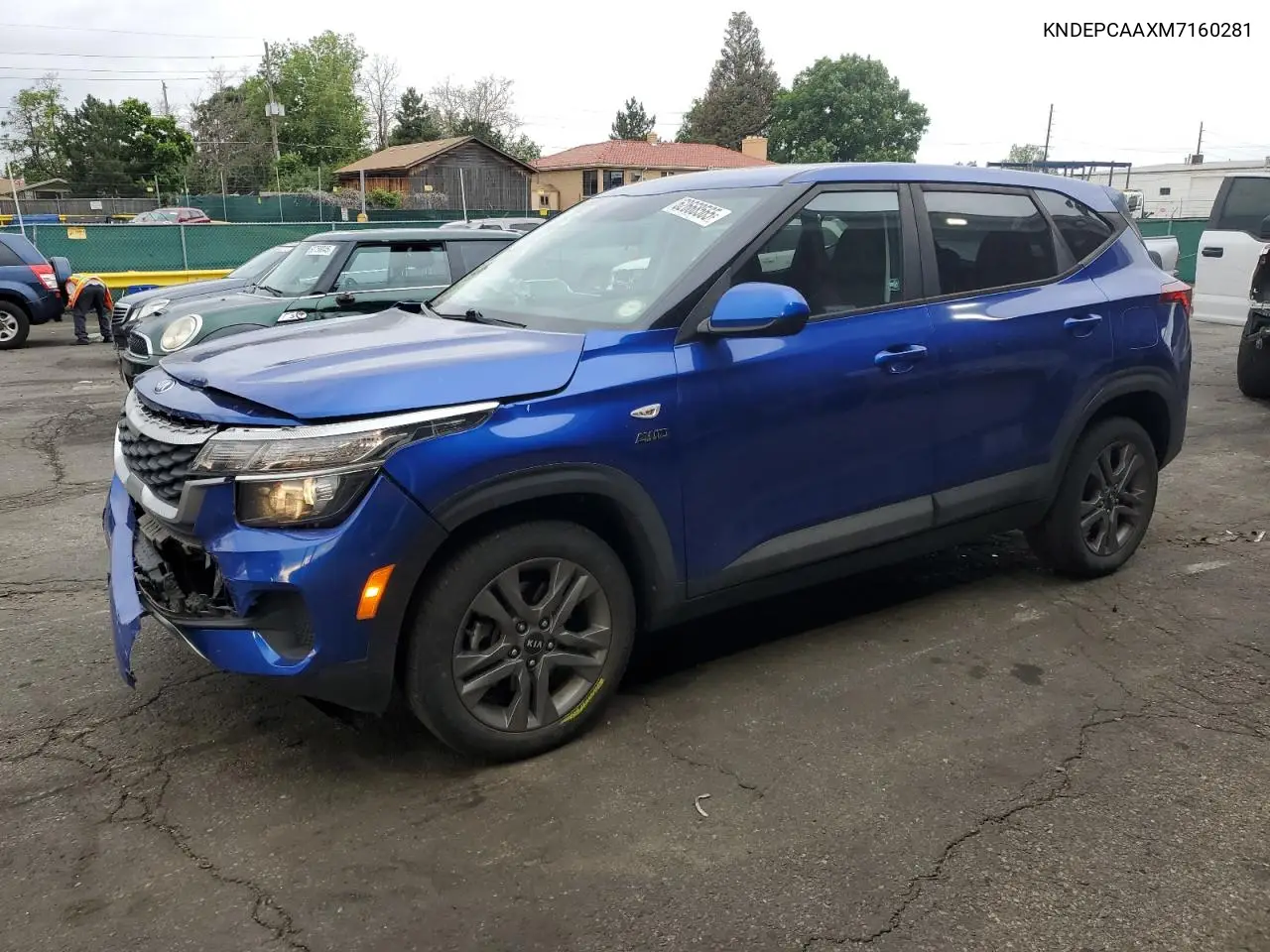2021 Kia Seltos Lx VIN: KNDEPCAAXM7160281 Lot: 62668565