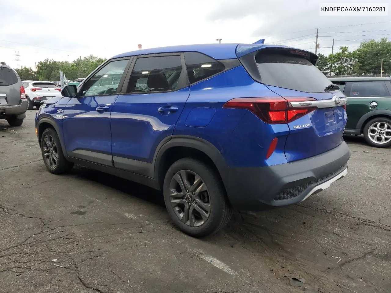 2021 Kia Seltos Lx VIN: KNDEPCAAXM7160281 Lot: 62668565