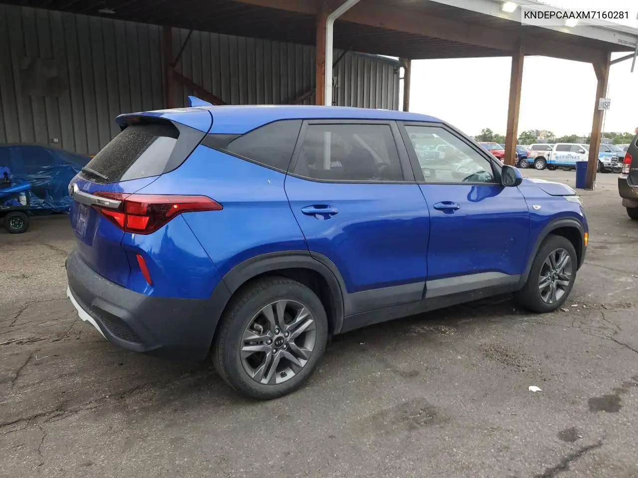 2021 Kia Seltos Lx VIN: KNDEPCAAXM7160281 Lot: 62668565