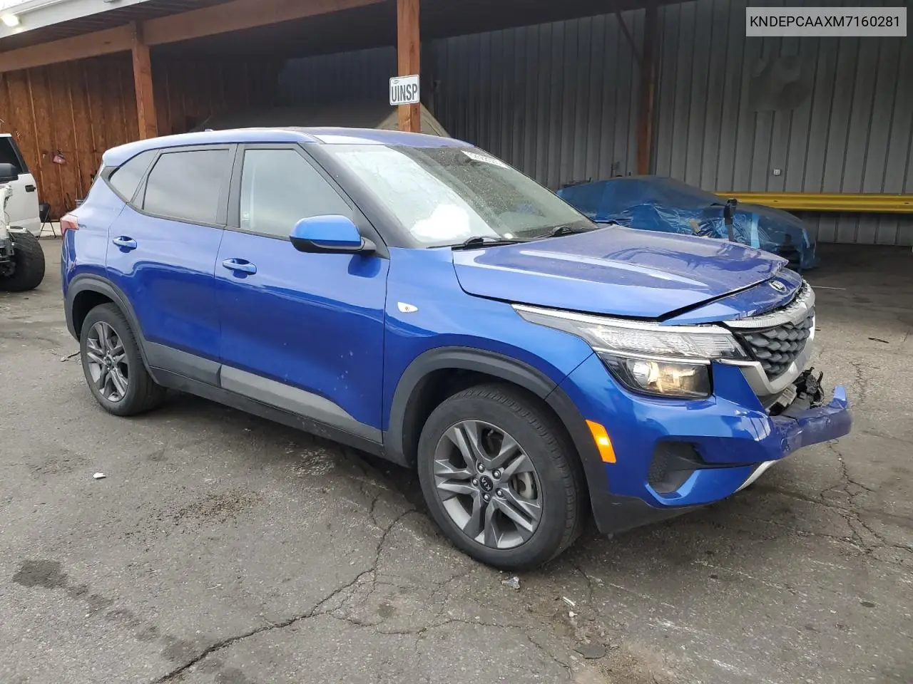 2021 Kia Seltos Lx VIN: KNDEPCAAXM7160281 Lot: 62668565