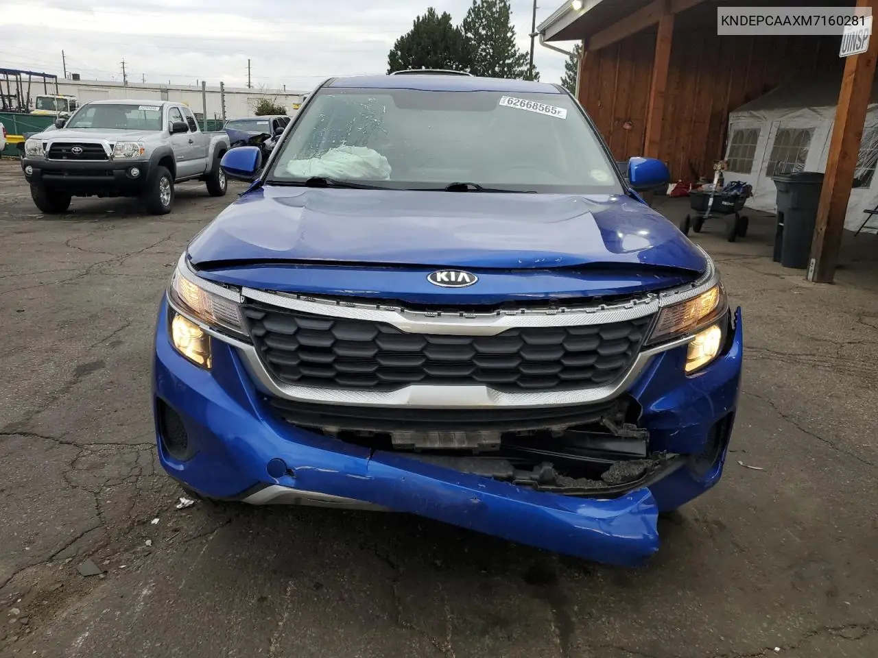 2021 Kia Seltos Lx VIN: KNDEPCAAXM7160281 Lot: 62668565
