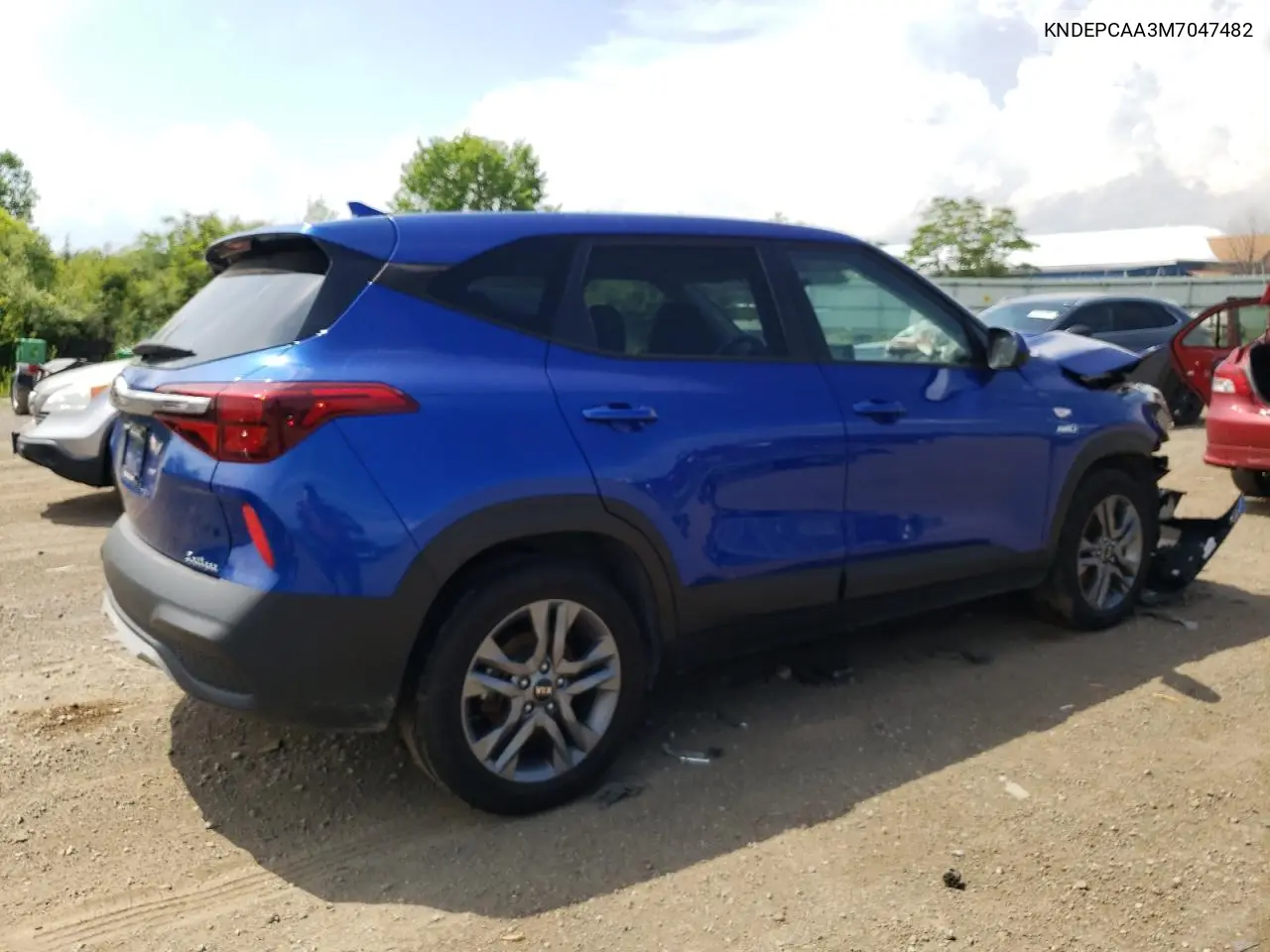 2021 Kia Seltos Lx VIN: KNDEPCAA3M7047482 Lot: 62910485