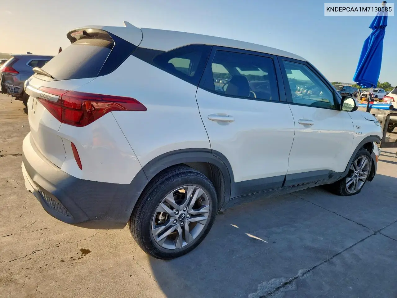 2021 Kia Seltos Lx VIN: KNDEPCAA1M7130585 Lot: 62945255