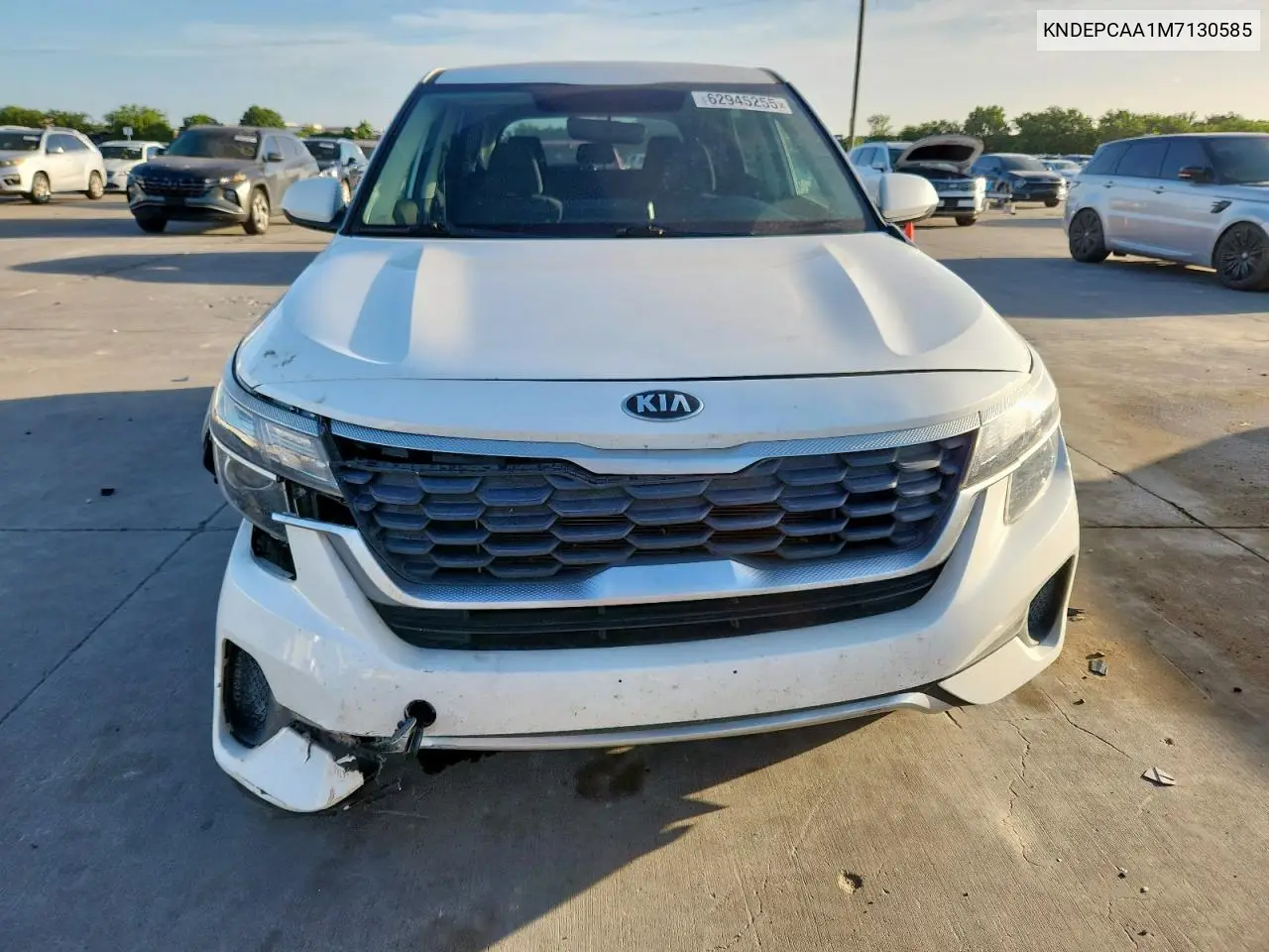 2021 Kia Seltos Lx VIN: KNDEPCAA1M7130585 Lot: 62945255